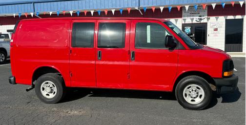 RED 2012 Chevrolet Express 3500 Work Van