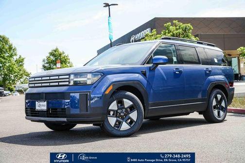 Atlantic Blue 2026 Hyundai SANTA FE HEV SEL