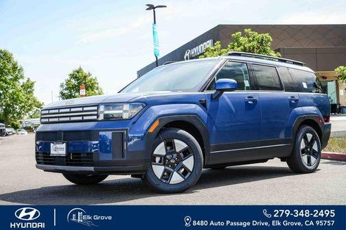 Atlantic Blue 2026 Hyundai SANTA FE HEV SEL