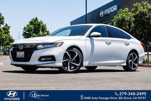 White 2019 Honda Accord Sport