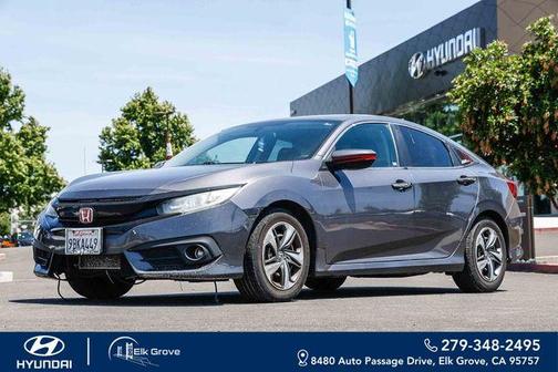 Modern Steel Metallic 2018 Honda Civic LX