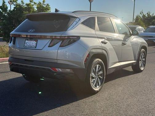 Shimmering Silver 2023 Hyundai TUCSON Hybrid Blue