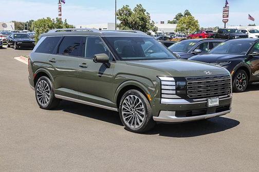 Titanium Green 2026 Hyundai Palisade Hybrid Calligraphy