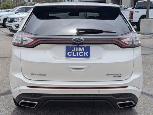 White Platinum Metallic Tri-Coat 2018 Ford Edge Sport