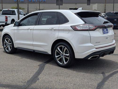 White Platinum Metallic Tri-Coat 2018 Ford Edge Sport
