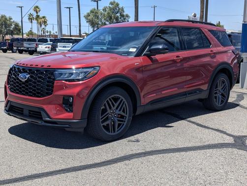 Rapid Red Metallic Tinted Clearcoat 2026 Ford Explorer ST-Line