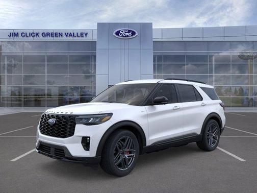 Star White Metallic Tri-Coat 2026 Ford Explorer ST-Line