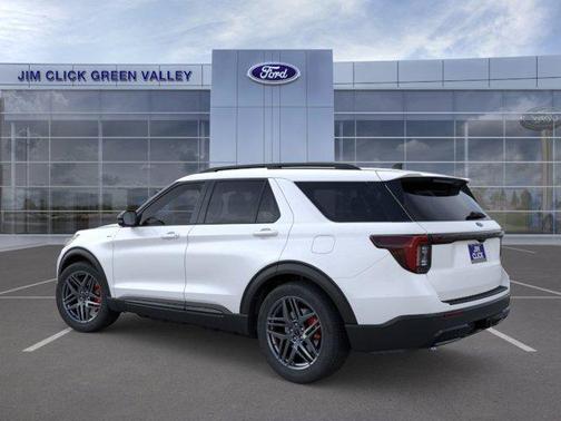Star White Metallic Tri-Coat 2026 Ford Explorer ST-Line