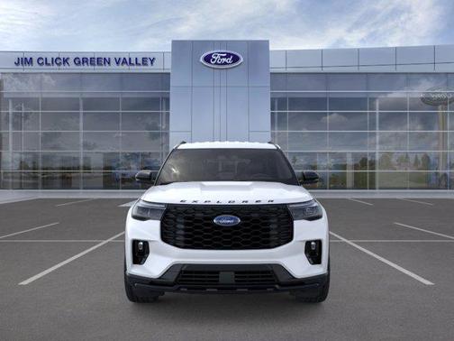 Star White Metallic Tri-Coat 2026 Ford Explorer ST-Line