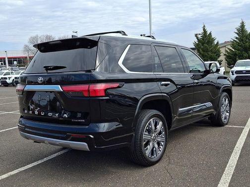 Midnight Black Metallic 2025 Toyota Sequoia Capstone