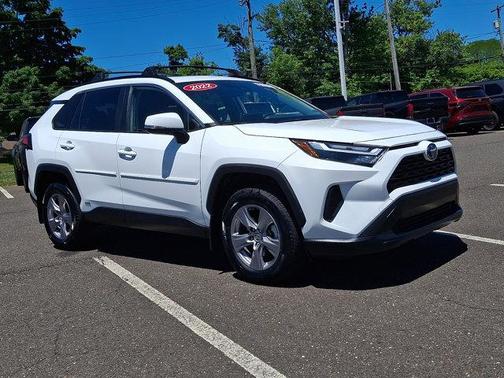 White 2022 Toyota RAV4 Hybrid XLE
