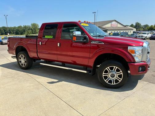 Red 2016 Ford F-350 Lariat Super Duty