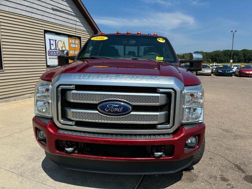 Red 2016 Ford F-350 Lariat Super Duty