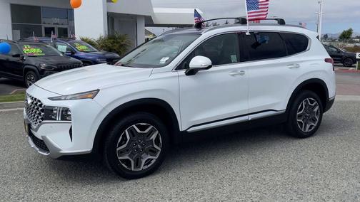 Quartz White 2022 Hyundai SANTA FE Limited