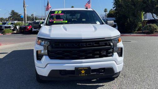 Summit White 2023 Chevrolet Silverado 1500 Custom