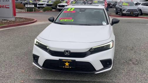 Platinum White Pearl 2022 Honda Civic Touring