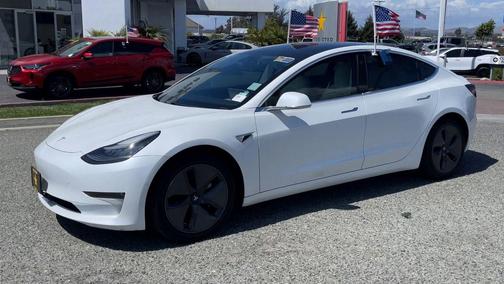 Pearl White Multi-Coat 2020 Tesla Model 3 Long Range