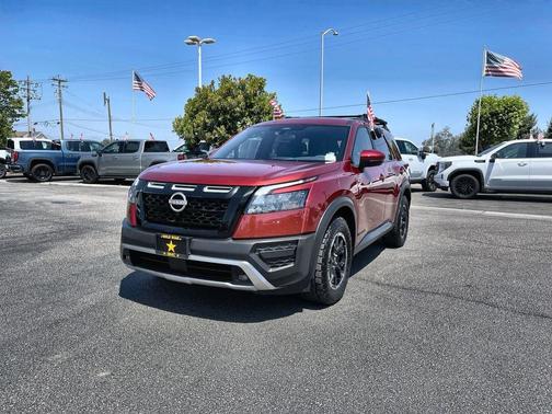 Scarlet Ember Tintcoat 2025 Nissan Pathfinder Rock Creek 4WD