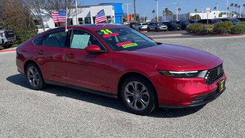 Radiant Red Metallic 2024 Honda Accord EX