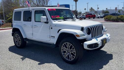 Bright White Clearcoat 2022 Jeep Wrangler Unlimited 4xe Sahara High Altitude