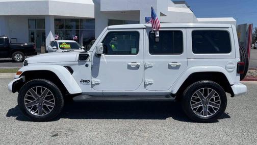 Bright White Clearcoat 2022 Jeep Wrangler Unlimited 4xe Sahara High Altitude