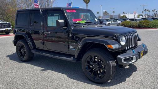 Black Clearcoat 2022 Jeep Wrangler Unlimited 4xe Sahara
