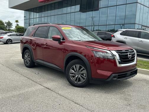Scarlet Ember 2025 Nissan Pathfinder SV