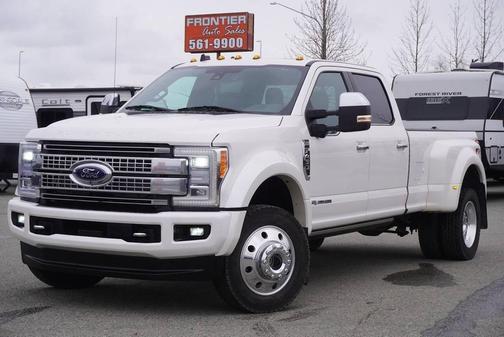 White Platinum Metallic Tri-Coat 2019 Ford F-450 Platinum