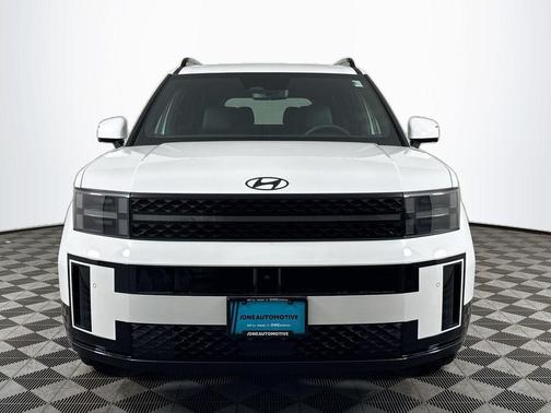 Serenity White 2026 Hyundai SANTA FE HEV Calligraphy