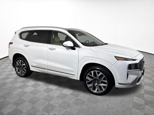 Serenity White Pearl 2023 Hyundai SANTA FE Calligraphy