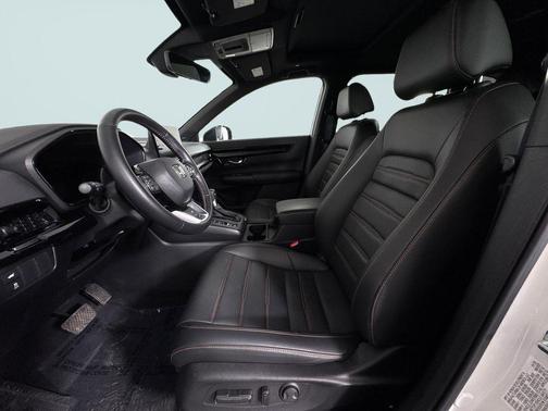 Platinum White Pearl 2025 Honda CR-V Hybrid Sport Touring AWD