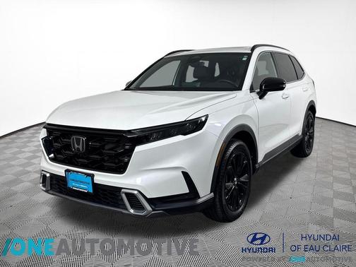 Platinum White Pearl 2025 Honda CR-V Hybrid Sport Touring AWD