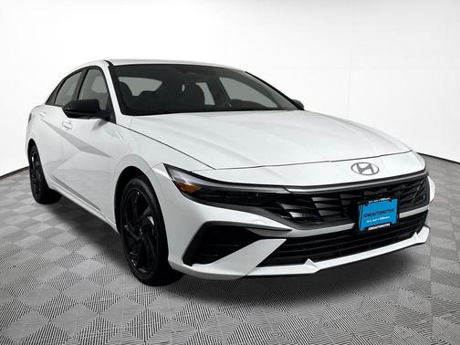 Serenity White 2026 Hyundai ELANTRA HEV SEL Sport