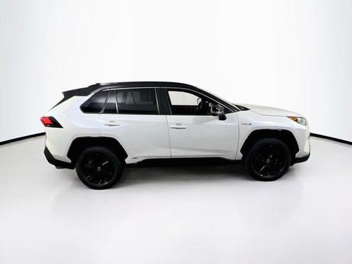 Blizzard Pearl w/Black Roof 2019 Toyota RAV4 Hybrid SE
