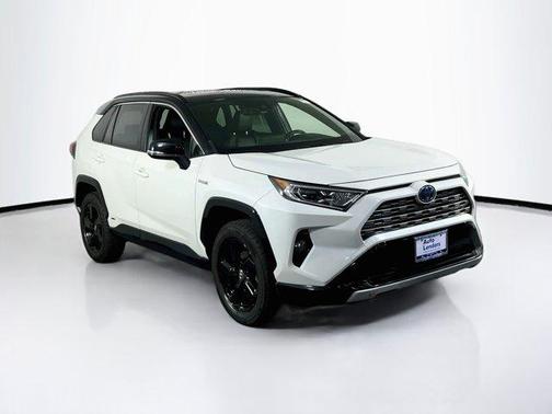 Blizzard Pearl w/Black Roof 2019 Toyota RAV4 Hybrid SE