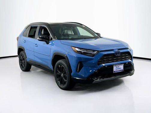 Cavalry Blue/Midnight Black Metallic 2022 Toyota RAV4 Hybrid SE