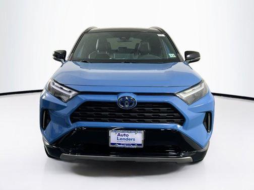 Cavalry Blue/Midnight Black Metallic 2022 Toyota RAV4 Hybrid SE