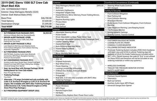 2019 GMC Sierra 1500 SLT