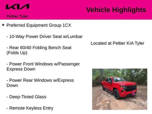 Red 2025 Chevrolet Silverado 1500 Custom