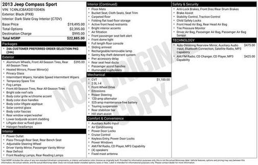 2013 Jeep Compass Sport