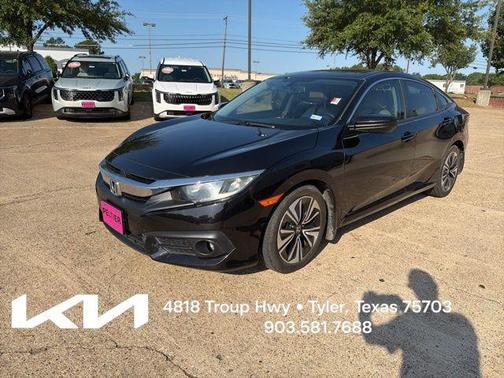 Black 2018 Honda Civic EX-L