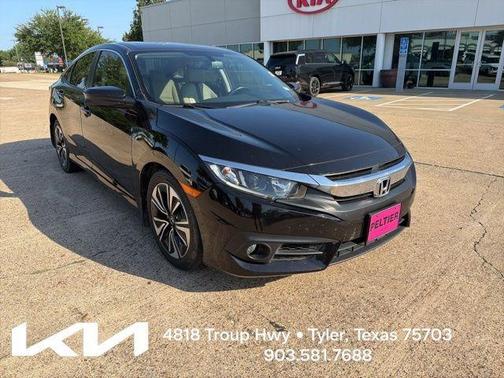Black 2018 Honda Civic EX-L
