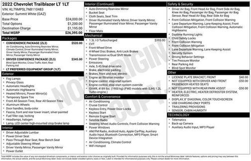 2022 Chevrolet Trailblazer LT