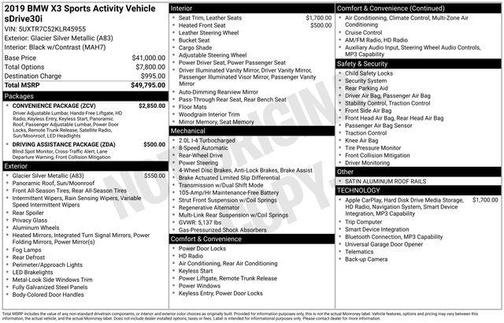 2019 BMW X3 sDrive30i