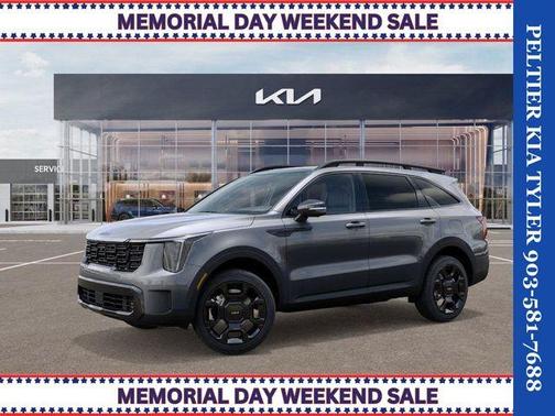 Steel Gray 2026 Kia Sorento Hybrid X-LINE SX PRESTIGE