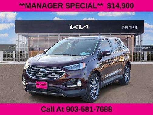 Burgundy 2020 Ford Edge Titanium