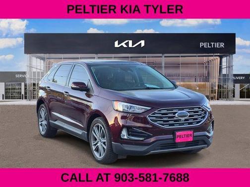 Burgundy 2020 Ford Edge Titanium
