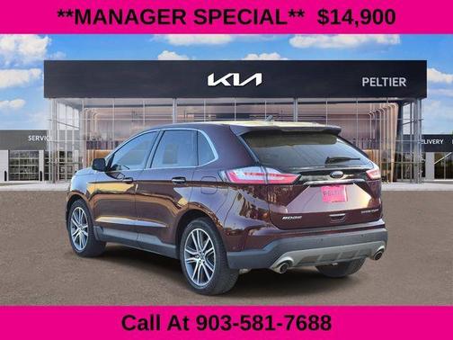 Burgundy 2020 Ford Edge Titanium