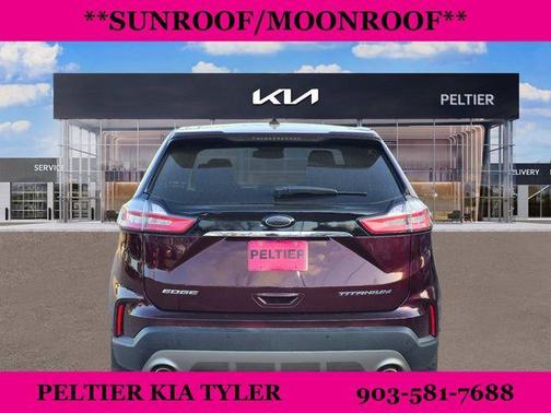 Burgundy 2020 Ford Edge Titanium