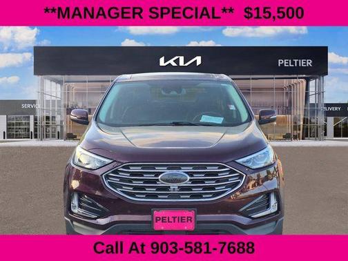 Burgundy 2020 Ford Edge Titanium